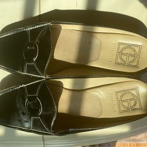 Cole Haan patent leather mules